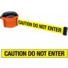 XS Unit Retractable Belt Barrier, Nylon, Orange, Yellow/Black 'Caution Do Not Enter' Tape thumbnail-0