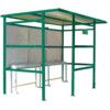 TRADITIONAL SMOKING SHELTER STEEL 2180.2450.1900 GREEN thumbnail-0