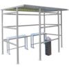 TRADITIONAL SMOKING SHELTER STEEL 2180.3060.1900 LIGHT GREY thumbnail-0