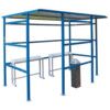 TRADITIONAL SMOKING SHELTER PERSPEX 2180.3600.1900 BLUE thumbnail-0