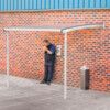 WALL MOUNTED SMOKING SHELTER LARGE 2270.3000.1900 - LIGHT GREY thumbnail-0