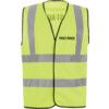 Hi-Vis Vest, Yellow (M) C/W First Aider Black Text Front & Back thumbnail-0