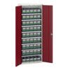 VERSO CUPBOARD 8 SHELF & 45 BOTTB OX WxDxH: 800x350x2000mm RED thumbnail-0