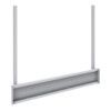 UPRIGHTS 2 SET - CUBIO STORAGE BENCH WxDxH: 1966x154x1720mm GREY thumbnail-0