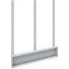 UPRIGHTS 3 SET - VERSO STORAGE BENCH WxDxH: 1400x110x1730mm GREY thumbnail-0