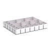 CUBIO PLASTIC BOX DIVIDER KIT 24SET. WxDxH: 650x525x100+ mm GREY thumbnail-0