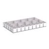 CUBIO PLASTIC BOX DIVIDER KIT 30SET. WxDxH: 800x525x100+ mm GREY thumbnail-0