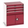 CUBIO DRW/DOOR CABINET 3 DRAWERS HD WxDxH: 800x650x900mm RED thumbnail-0