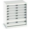 CUBIO CABINET 7 DRAWERS HD WxDxH:800x650x900mm GREY thumbnail-0