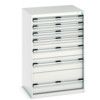 CUBIO CABINET 7 DRAWERS HD WxDxH:800x650x1200mm GREY thumbnail-0