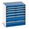 CUBIO CABINET 6 DRAWERS HD WxDxH:800x650x800mm BLUE thumbnail-0