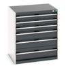 CUBIO CABINET 6 DRAWERS HD WxDxH:800x650x900mm DARK GREY thumbnail-0