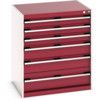 CUBIO CABINET 6 DRAWERS HD WxDxH:800x650x900mm RED thumbnail-0