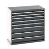 CUBIO CABINET 8 DRAWERS HD WxDxH:1050x650x1000mm DARK GREY thumbnail-0