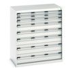 CUBIO CABINET 8 DRAWERS HD WxDxH:1050x650x1200mm GREY thumbnail-0