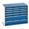 CUBIO CABINET 6 DRAWERS HD WxDxH:1050x650x800mm BLUE thumbnail-0