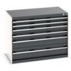 CUBIO CABINET 6 DRAWERS HD WxDxH:1050x650x800mm DARK GREY thumbnail-0