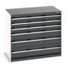 CUBIO CABINET 6 DRAWERS HD WxDxH:1050x650x900mm DARK GREY thumbnail-0