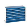 CUBIO CABINET 7 DRAWERS HD WxDxH:1300x650x900mm BLUE thumbnail-0