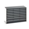 CUBIO CABINET 7 DRAWERS HD WxDxH:1300x650x900mm DARK GREY thumbnail-0