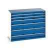 CUBIO CABINET 6 DRAWERS HD WxDxH:1300x650x1000mm BLUE thumbnail-0