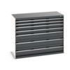 CUBIO CABINET 7 DRAWERS HD WxDxH:1300x650x1000mm DARK GREY thumbnail-0