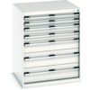 CUBIO CABINET 7 DRAWERS HD WxDxH:800x750x1000mm GREY thumbnail-0