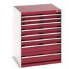 CUBIO CABINET 8 DRAWERS HD WxDxH:800x750x1000mm RED thumbnail-0