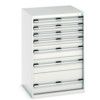 CUBIO CABINET 7 DRAWERS HD WxDxH:800x750x1200mm GREY thumbnail-0