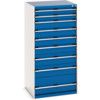 CUBIO CABINET 9 DRAWERS HD WxDxH:800x750x1600mm BLUE thumbnail-0