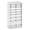 CUBIO CABINET 9 DRAWERS HD WxDxH:800x750x1600mm GREY thumbnail-0