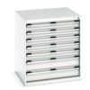 CUBIO CABINET 7 DRAWERS HD WxDxH:800x750x900mm GREY thumbnail-0