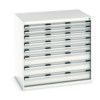 CUBIO CABINET 8 DRAWERS HD WxDxH:1050x750x1000mm GREY thumbnail-0