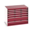 CUBIO CABINET 6 DRAWERS HD WxDxH:1050x750x800mm RED thumbnail-0