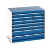 CUBIO CABINET 7 DRAWERS HD WxDxH:1050x750x900mm BLUE thumbnail-0