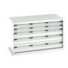 CUBIO CABINET 5 DRAWERS HD WxDxH:1300x750x800mm GREY thumbnail-0