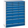 CUBIO CABINET 9 DRAWERS HD WxDxH:1300x750x1600mm BLUE thumbnail-0