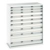 CUBIO CABINET 9 DRAWERS HD WxDxH:1300x750x1600mm GREY thumbnail-0