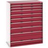 CUBIO CABINET 9 DRAWERS HD WxDxH:1300x750x1600mm RED thumbnail-0