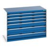 CUBIO CABINET 6 DRAWERS HD WxDxH:1300x750x900mm BLUE thumbnail-0