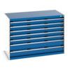 CUBIO CABINET 7 DRAWERS HD WxDxH:1300x750x900mm BLUE thumbnail-0