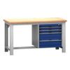 CUBIO FW BENCH MPX & 4 CABINET WxDxH: 1500x750x840mm BLUE thumbnail-0