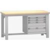 CUBIO FW BENCH MPX & 4 CABINET WxDxH: 1500x750x840mm GREY thumbnail-0