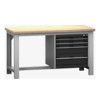 CUBIO FW BENCH MPX & 4 CABINET WxDxH: 1500x750x840mm DARK GREY thumbnail-0