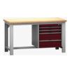 CUBIO FW BENCH MPX & 4 CABINET WxDxH: 1500x750x840mm RED thumbnail-0