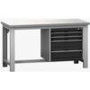 CUBIO FW BENCH LINO & 4 CABINET WxDxH: 1500x750x840mm DARK GREY thumbnail-0