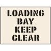 LOAD BAY KEEP CLEAR STENCIL (300X400MM) thumbnail-0