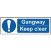 GANGWAY KEEP CLEAR - RPVC (300X100MM) thumbnail-0