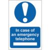 IN CASE OF EMERGENCY TELEPHONE -PVC (200 X 300MM) thumbnail-0