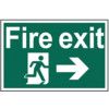 FIRE EXIT ARROW RIGHT - RPVC(300X 200MM) thumbnail-0